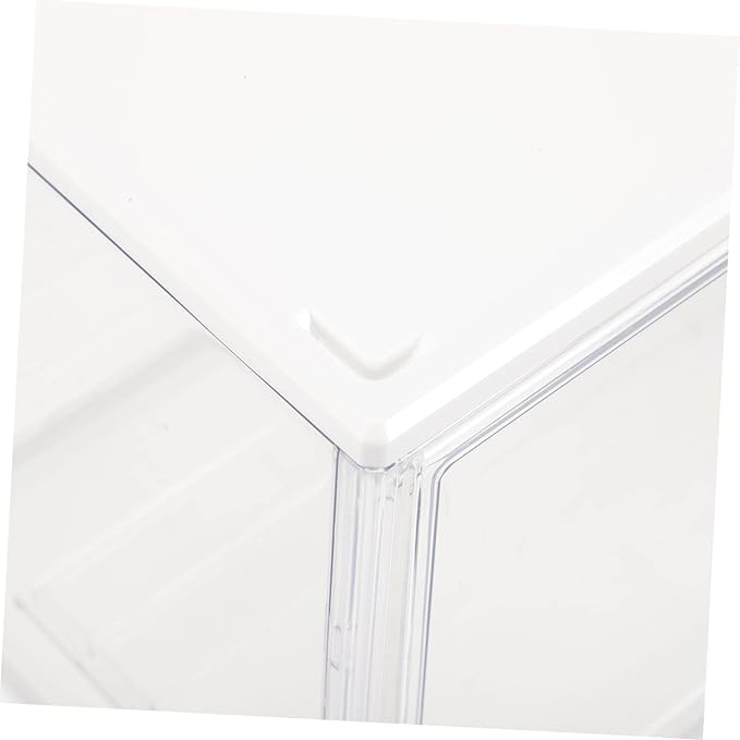 ERINGOGO Stackable Book Storage Box for Students Dustproof Organizer Container Lid for Classroom and Home Use Multi-functional Bookcase Display