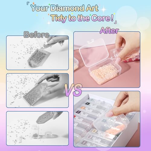 Diamond Art Storage Containers Trays, 45 Pcs - Image 7