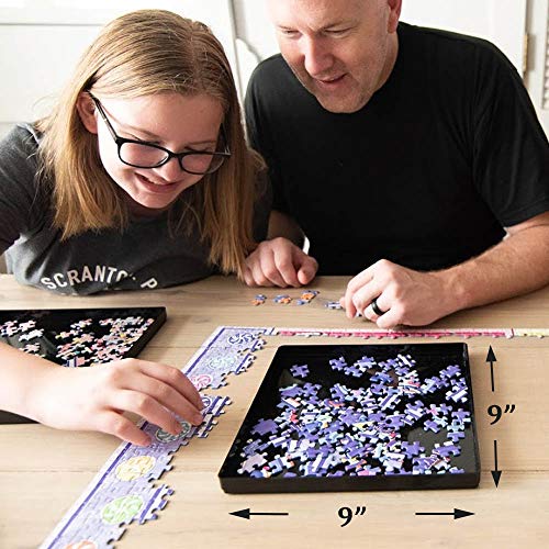 8 Clear Puzzle Glue Sheets Extra Large and Puzzle Sorting Trays - Image 3