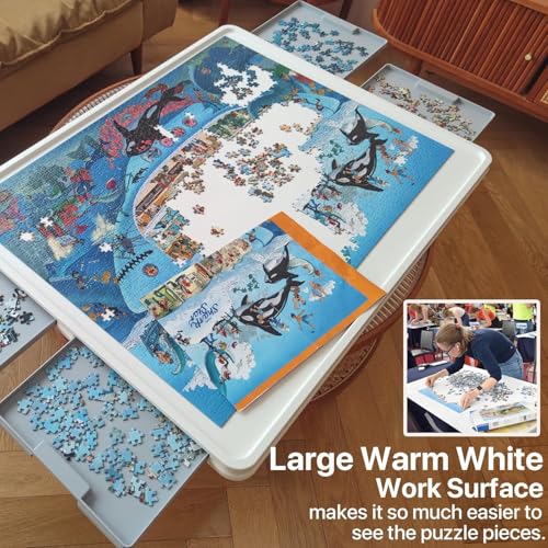 Playboda 1500 Pieces Rotating Plastic Puzzle Board | Home Organization - Image 5