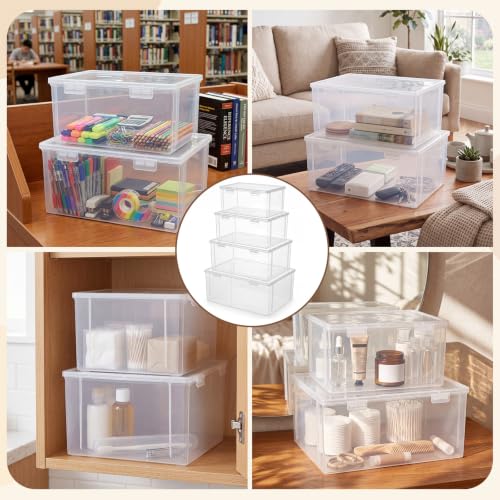 Gerrii 4 Pack Board Game Storage Organizer Box, 12.5"/ - Image 7