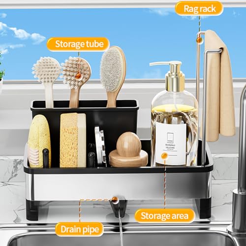 Sponge Holder for Kitchen Sink,Sink Caddy Organizer - Image 3