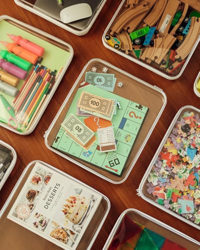 CoiiJoii Board Game Storage,Extra Large Clear Hard Shell Case - Image 8