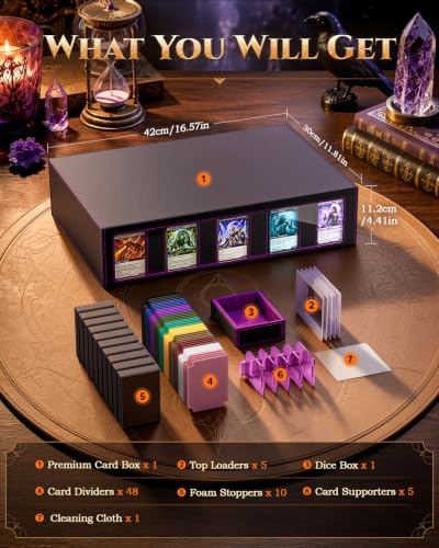 MoKo Trading Card Storage Box for MTG, 3900+Capacity - Image 4