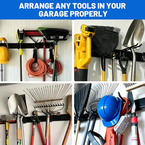 HoMaNa 48" Wall Mount Garage Tool Organizer, Adjustable 500 lbs - Image 8