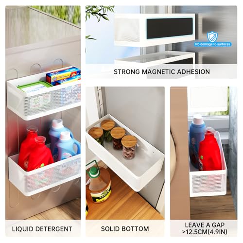 Magnetic Shelf for Washing Machine, White - Image 5