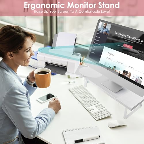 Across-Star Dual-Monitor Stand for Desk - Large Adjustable Length - Image 6