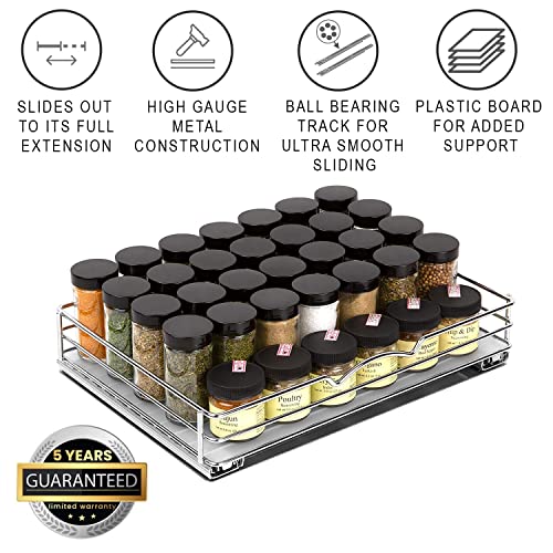 HOLDN’ STORAGE Pull-Out Cabinet Spice Rack Organizer - Image 4