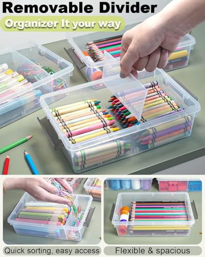 6 Pack Extra Large Pencil Box with Removable Divider | All Products - Image 4
