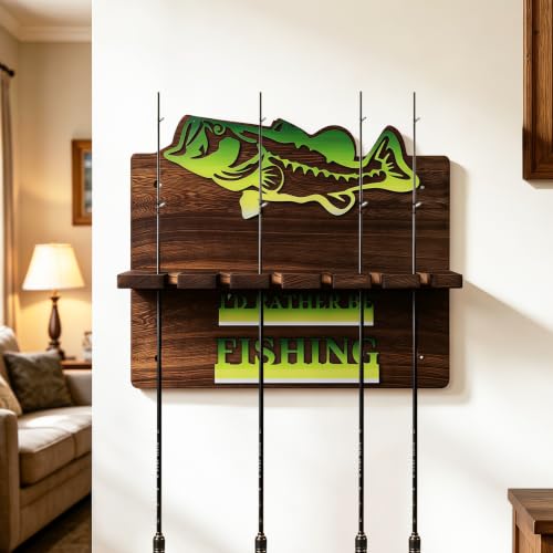 Fishing Rod Holder for Garage, Fishing Pole Rack Fishing - Image 6