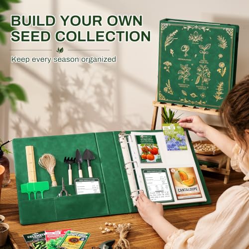 Seed Storage Organizer Binder, 2-Inch D-Ring with 180 - Image 4