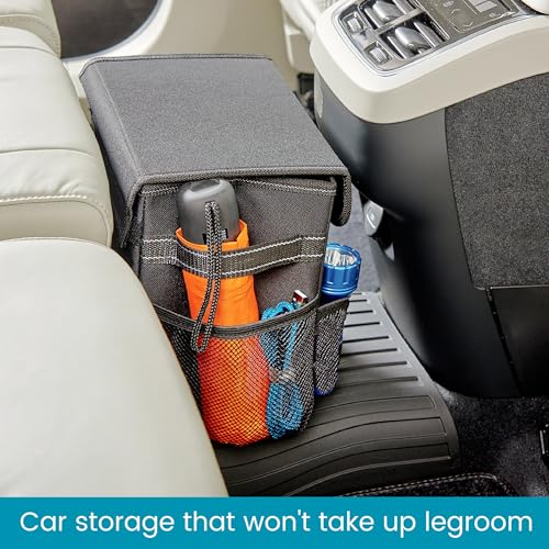 Carganizer Small Car Storage Bin with Lid for Trunk, Front - Image 5