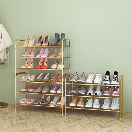 Simple Trending 3-Tier Shoe Rack, Stackable Shoe Shelf Storage - Image 7