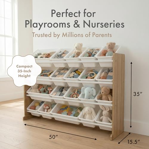 Humble Crew Kids Toy Organizer with 20 Bins, 4 Tier Storage - Image 7