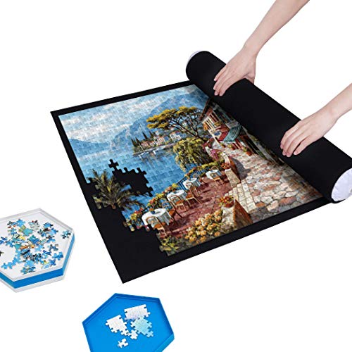 Becko Puzzle Mat for Puzzle Up to 1500 Pieces + Puzzle Sorting - Image 8