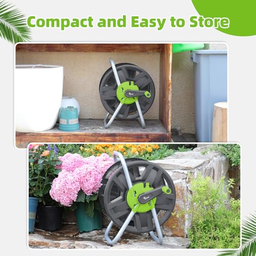 Water Hose Reel,Holds 60-80 Ft of 5/8" Hose - Image 7