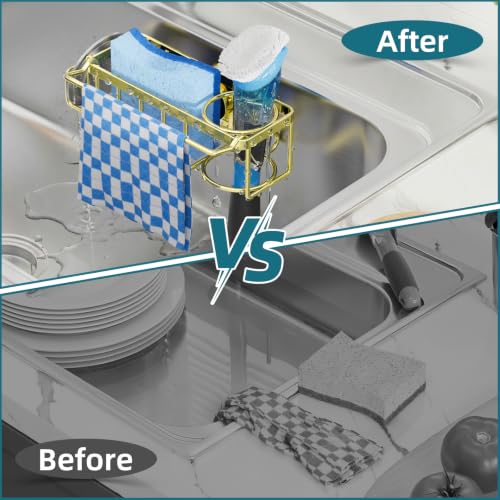 TAILI 4-in-1 Sink Caddy for Kitchen Sink with Strong Suction - Image 6