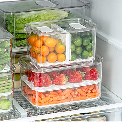 SANNO Fridge Food Storage Containers Produce Saver FreshWorks - Image 6
