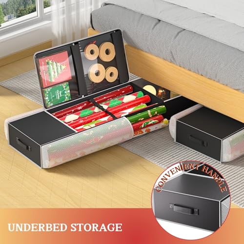 2-in-1 Wrapping Paper Organizer Storage, Over Door | Home Organization - Image 5