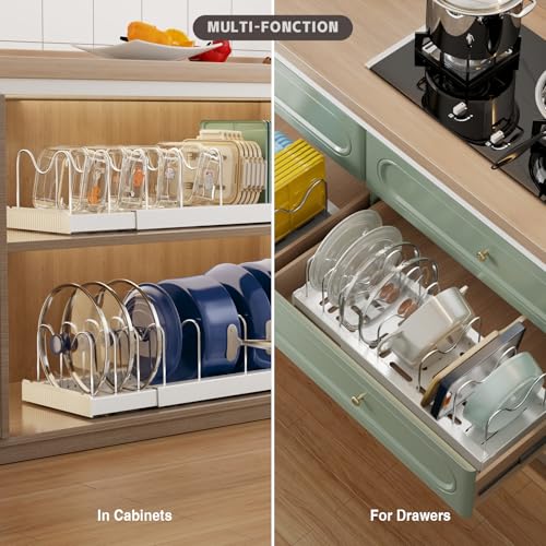 Magheo 2 Pack Expandable Food Storage Container Lid Organizers - Image 5