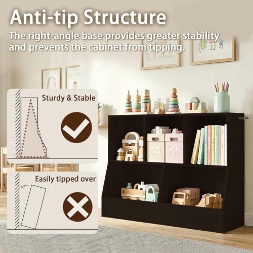DINZI LVJ Toy Storage Organizer, Kids Cubby Cabinet - Image 5