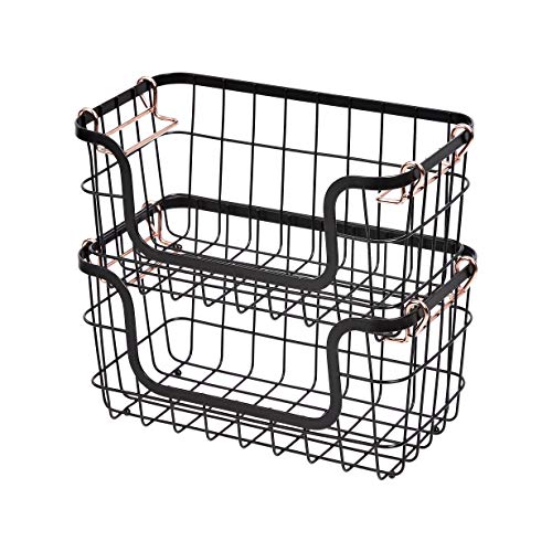 Amazon Basics Stackable Metal Wire Rectangular Stora | All Products - Image 2