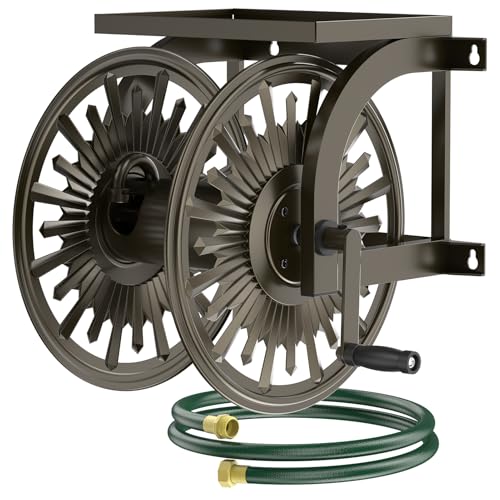 Wall Mount Garden Hose Reel, Holds 200-Feet of 5/8-Inch Hose - Image 2
