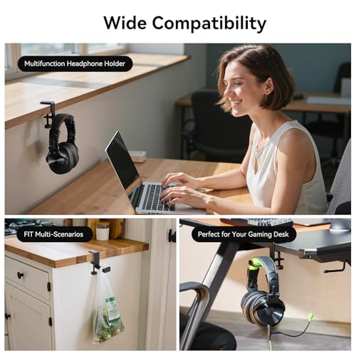 OneOdio MTL99 Foldable Headphone Stand, Metal Headset - Image 4