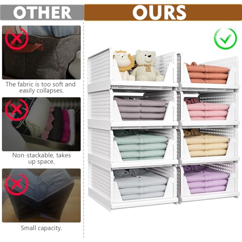 8 Pack Closet Organizers and Storage, Stackable & Fo | All Products - Image 3