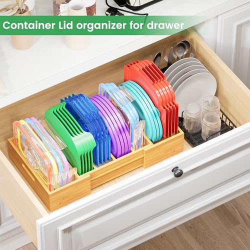 Kiasthome Expandable Bamboo Lid Organizers Inside Ca | All Products - Image 5