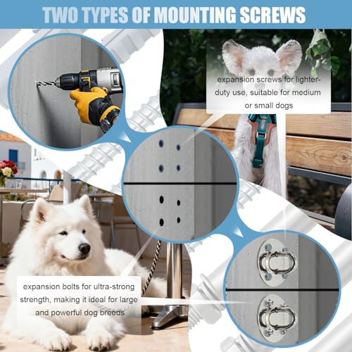 La La Pet Dog Leash Holder for Wall Heavy Duty Rotating - Image 5
