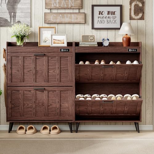 ChooChoo Shoe Storage Cabinet with 2 Flip Drawers an | Home Organizati - Image 7