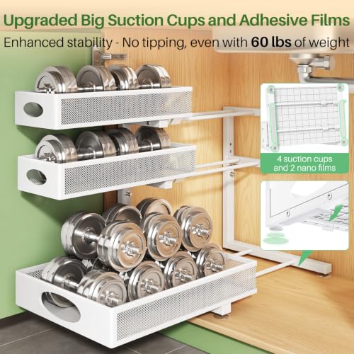 Kitstorack Under Sink Organizer 3-Tier Slide Out Dra | All Products - Image 8