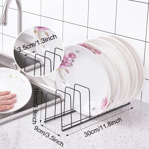 SITAKE 6 Pack Kitchen Cabinet Organizer Pot Lid Holder Stainless - Image 3