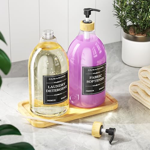 Moforoco Liquid Laundry Detergent Dispenser with Bamboo - Image 3