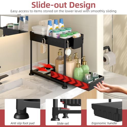 Sevenblue 4-Pack 2-Tier Under Sink Organizer with Pu | All Products - Image 3