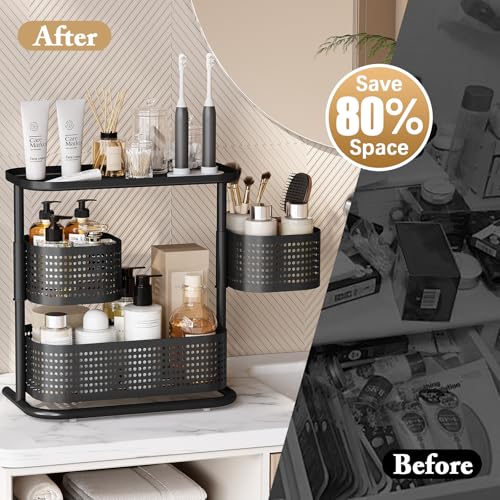KINGRACK Metal Bathroom Counter Organizer，Rotating C | All Products - Image 7
