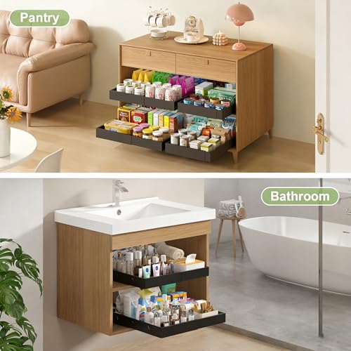 2-Pack-Expandable-Pull-Out-Cabinet-Organizers, No Dr | Pull Out Organi - Image 3