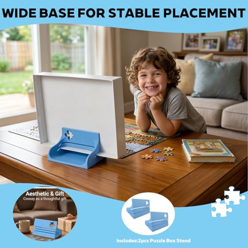 2PCS Jigsaw Puzzle Box Stand-Hands-Free Puzzle Lid Holder&Viewer - Image 4