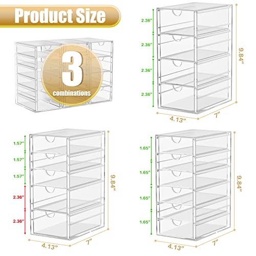 YFXCVSL 3-Pack Acrylic 15-Drawer Storage & Makeup Or | All Products - Image 4