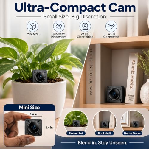 Mini WiFi Camera Nanny Cam with Free Cloud Storage, Small Cameras - Image 3