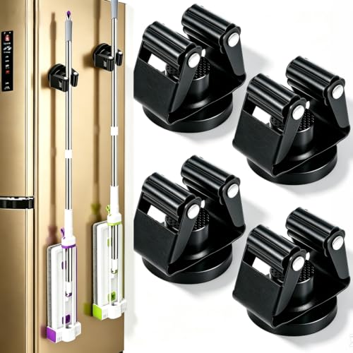 Magnetic Mop Broom Gripper 4Packs,No Drill Non-Scratch - Image 2