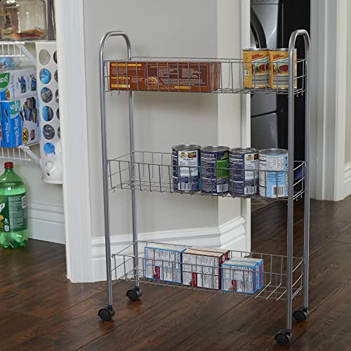 Household Essentials Slim Storage Cart, 3 Shelf Storage Cart - Image 3