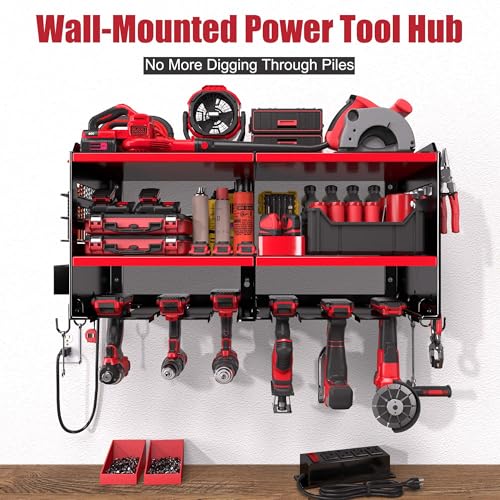 Spampur Fathers Day Gift – Power Tool Organizer Wall Mount - Image 3
