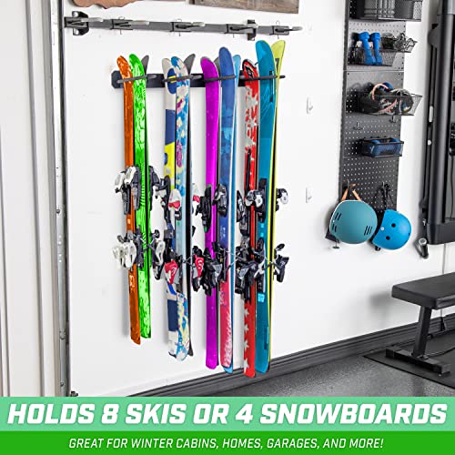 GoSports Wall Mounted Ski and Snowboard Storage Rack - 2 - Image 3