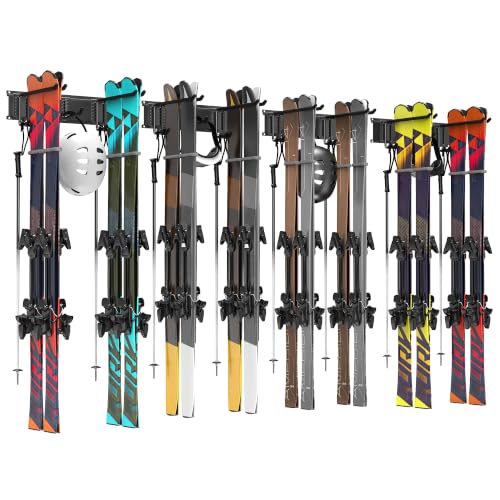TORACK Garage Wall-Mounted Ski Rack, Heavy-Duty Ski - Image 2