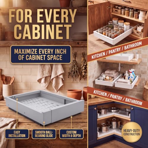 Expandable Pull Out Cabinet Organizer | 4-Way | Home Organization - Image 4