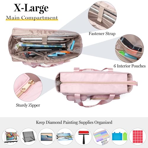 Fasrom Diamond Painting Carrying Case, A3 Light Pad Storage Bag - Image 4