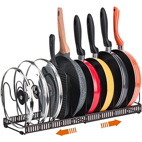 Toplife Pots and Pans Organizer Rack for Cabinet and Countertop - Image 2