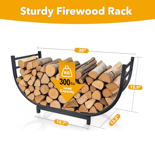 facka Firewood Rack and Fireplace Grate Bundle, Complete - Image 3